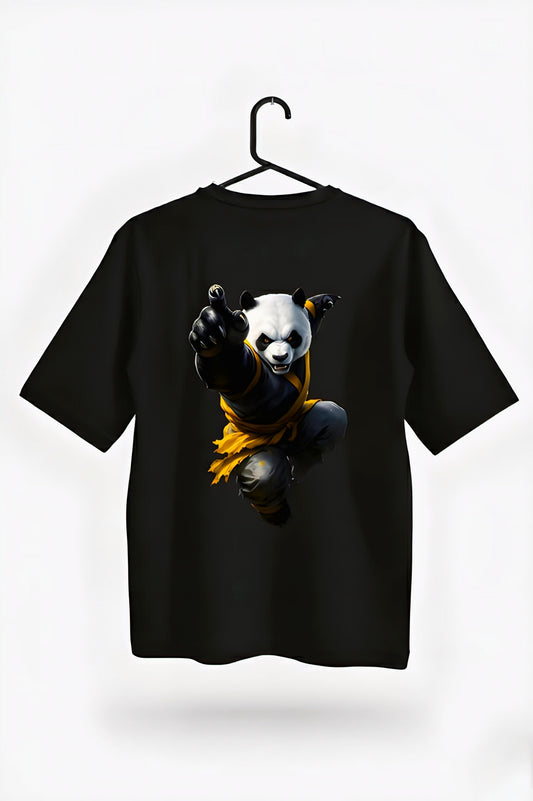 Oversized Panda black T-Shirt