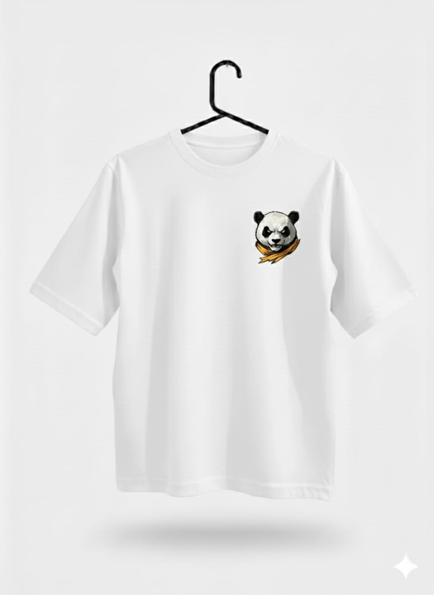 Oversized Panda white T-Shirt