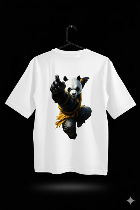 Oversized Panda white T-Shirt