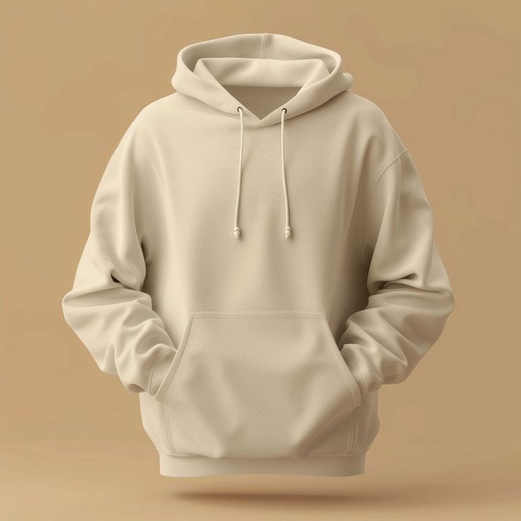 Oversized Premium Hoodie beige colour