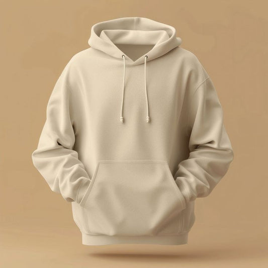 Oversized Premium Hoodie beige colour