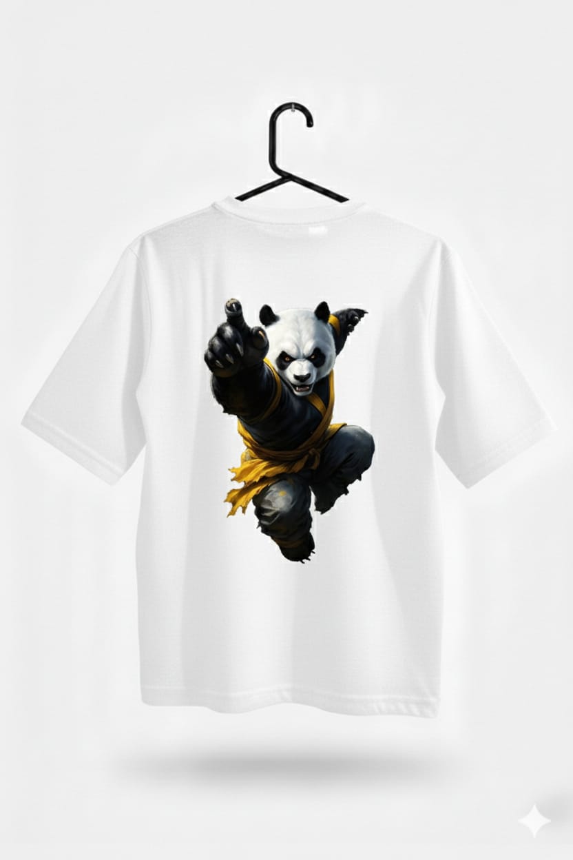 Oversized Panda white T-Shirt